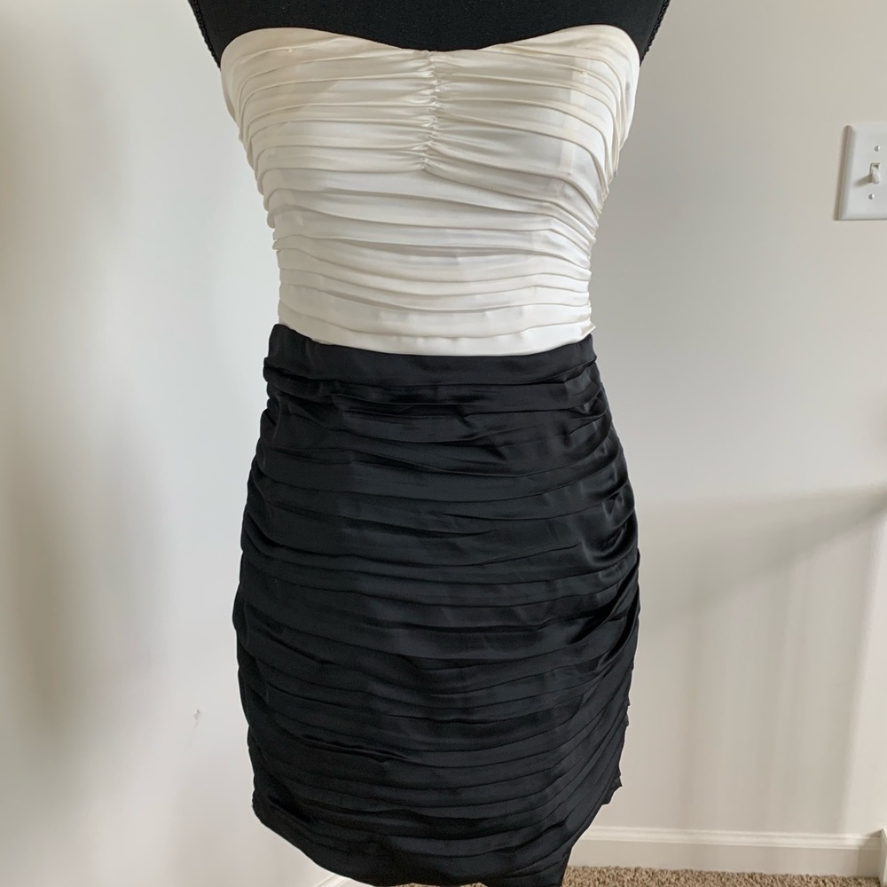 NWT express black and white dress